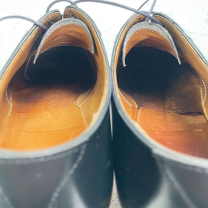 【良品 リフト交換済み】CROCKETT&JONES クロケットアンドジョーンズ MEDWAY メドウェイ プレーン 内羽根 サドル ブローグ UK8 / 26.5cm【W3357】