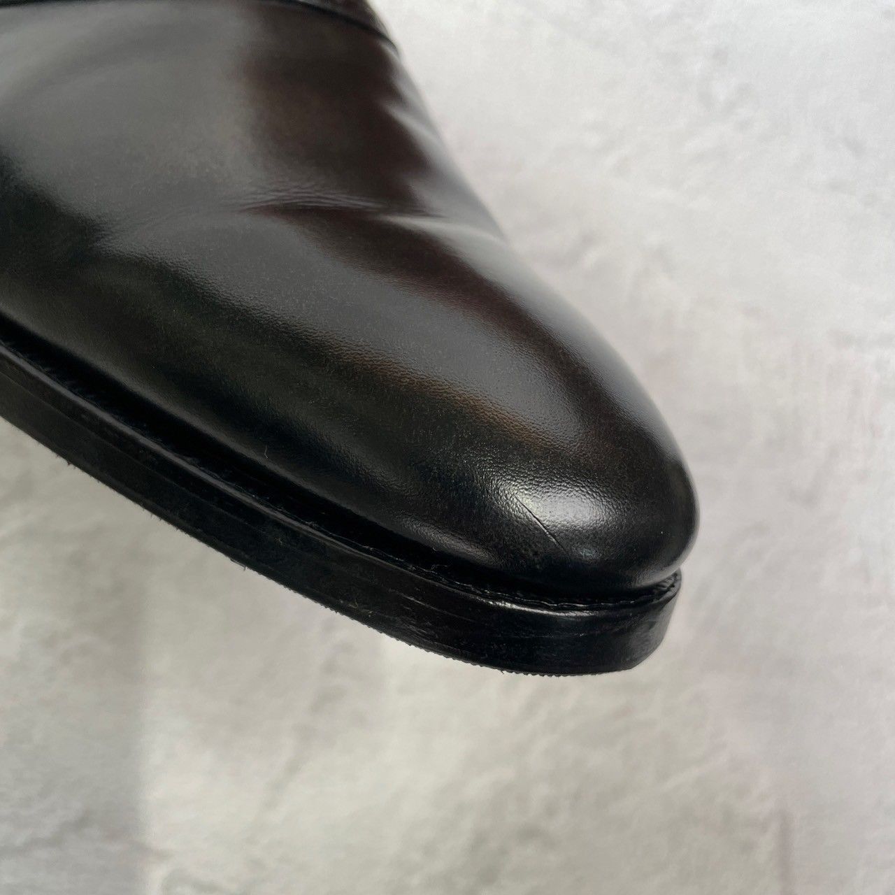 【良品 リフト交換済み】CROCKETT&JONES クロケットアンドジョーンズ MEDWAY メドウェイ プレーン 内羽根 サドル ブローグ UK8 / 26.5cm【W3357】