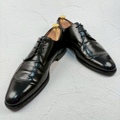 【良品】Church's チャーチ PARIS パリ プレーン 外羽根 黒 UK7.5 / 26cm [W3293]
