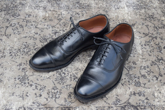 【美品】Allen Edmonds アレンエドモンズ Park Avenue パークアベニュー ストレート 内羽根 黒 ブラック BLACK US7 / 25cm【W3366】