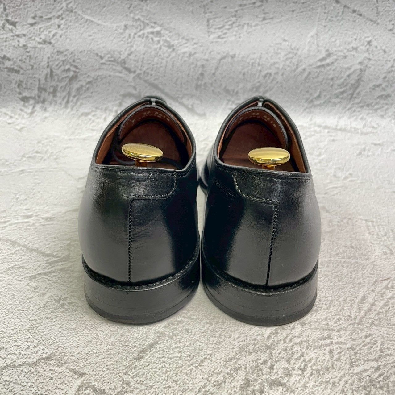【美品】Allen Edmonds アレンエドモンズ Park Avenue パークアベニュー ストレート 内羽根 黒 ブラック BLACK US7 / 25cm【W3366】