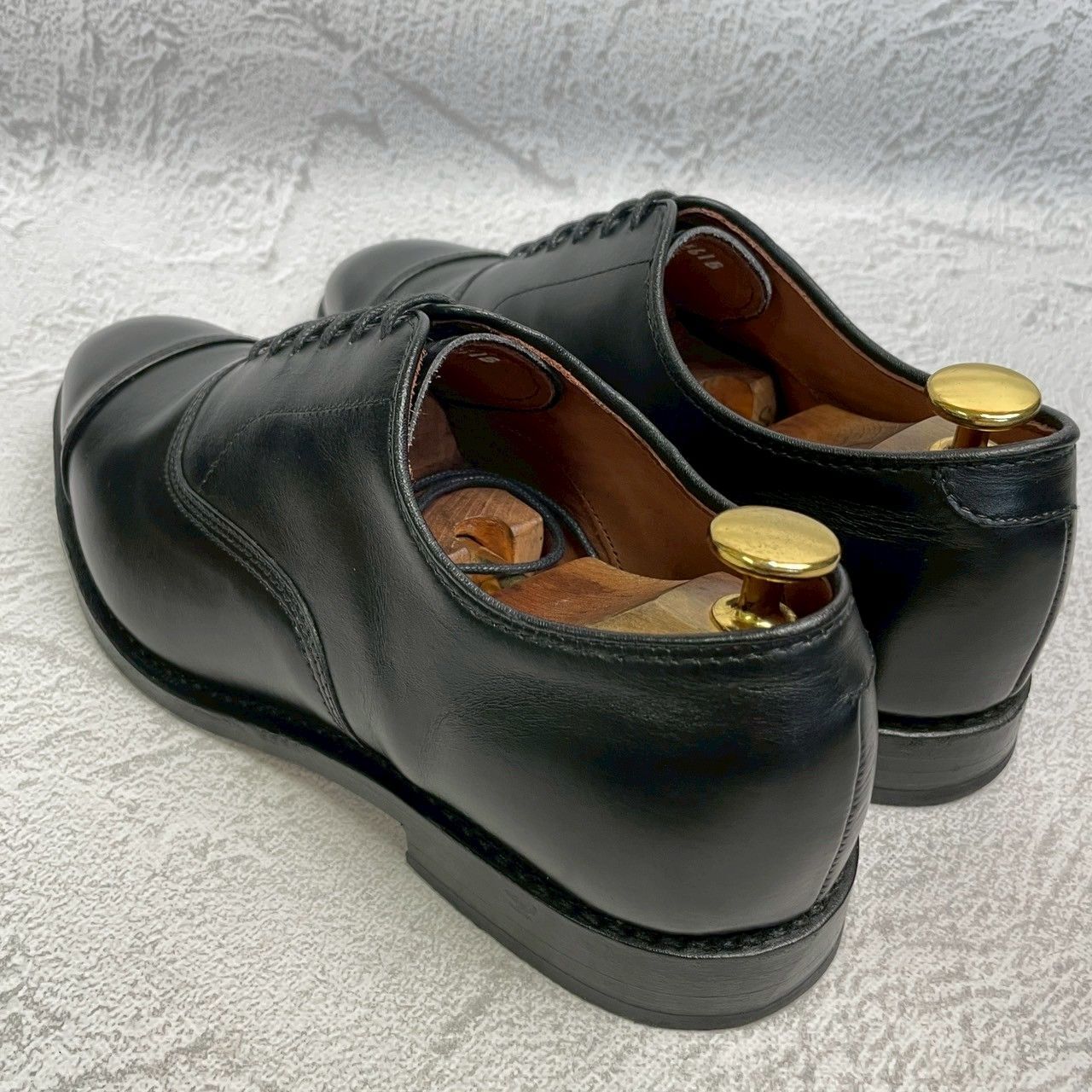 【美品】Allen Edmonds アレンエドモンズ Park Avenue パークアベニュー ストレート 内羽根 黒 ブラック BLACK US7 / 25cm【W3366】