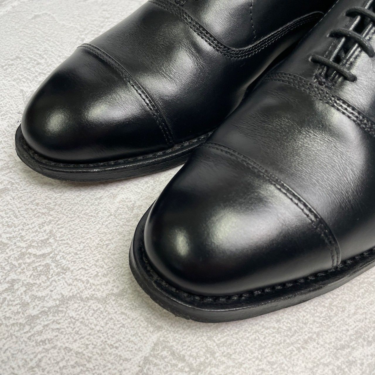 【美品】Allen Edmonds アレンエドモンズ Park Avenue パークアベニュー ストレート 内羽根 黒 ブラック BLACK US7 / 25cm【W3366】