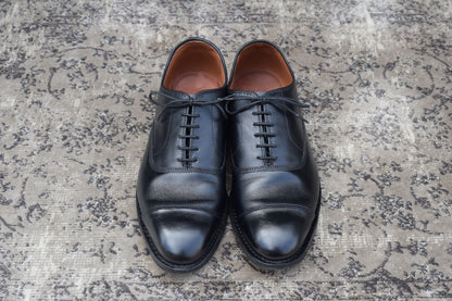 【美品】Allen Edmonds アレンエドモンズ Park Avenue パークアベニュー ストレート 内羽根 黒 ブラック BLACK US7 / 25cm【W3366】