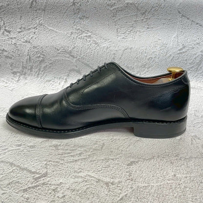 【美品】Allen Edmonds アレンエドモンズ Park Avenue パークアベニュー ストレート 内羽根 黒 ブラック BLACK US7 / 25cm【W3366】