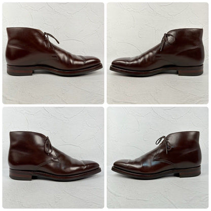 【美品】Crockett&Jones クロケットアンドジョーンズ TETBURY テッドベリー チャッカブーツ 濃茶 7.5E / 26cm [W3267]