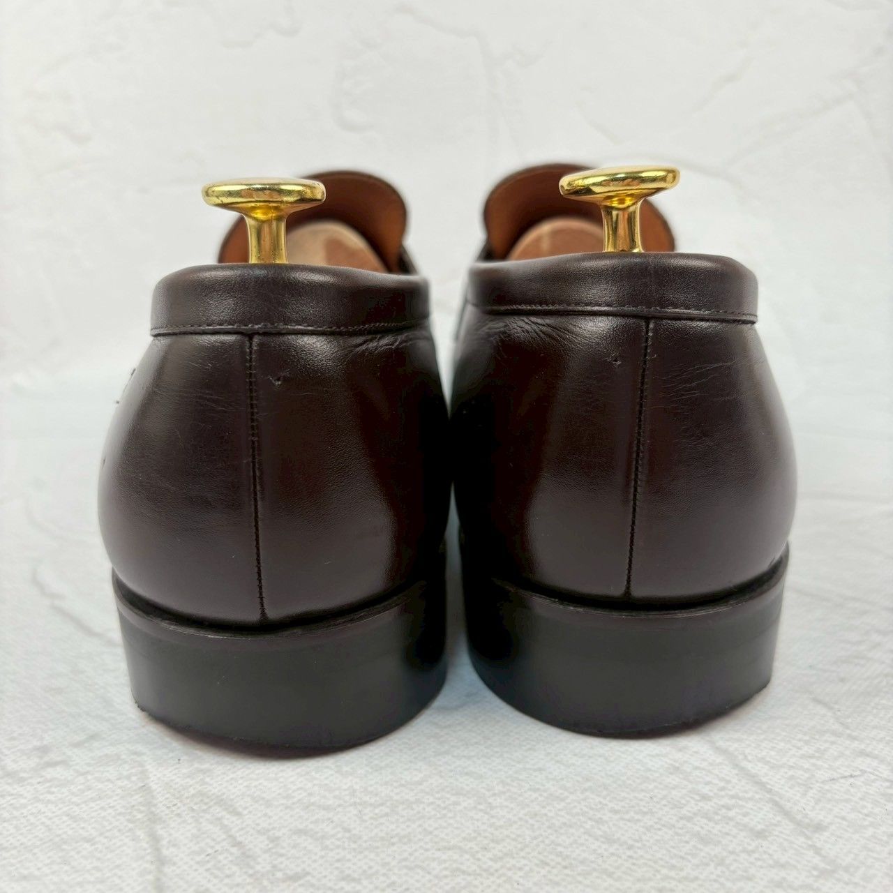 【良品】SCOTCH GRAIN スコッチグレイン NL-2268 コインローファー 濃茶 ダークブラウン 25cm [W3323]