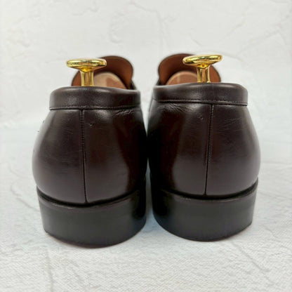 【良品】SCOTCH GRAIN スコッチグレイン NL-2268 コインローファー 濃茶 ダークブラウン 25cm [W3323]