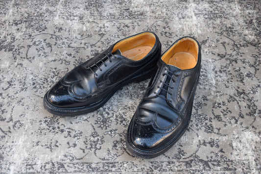 FLORSHEIM フローシャイム Kenmoor ケンムーア ウイング 外羽根 黒 ブラック BLACK US8.5 / 26.5cm【W2807】