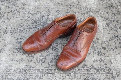 【3都市】Church's チャーチ Diplomat ディプロマット ウィング 内羽根 ブローグ 茶 ブラウン UK5.5 / 24cm【W3389】