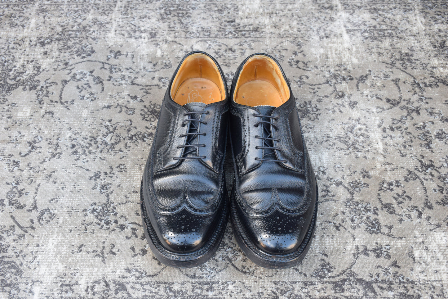 FLORSHEIM フローシャイム Kenmoor ケンムーア ウイング 外羽根 黒 ブラック BLACK US8.5 / 26.5cm【W2807】