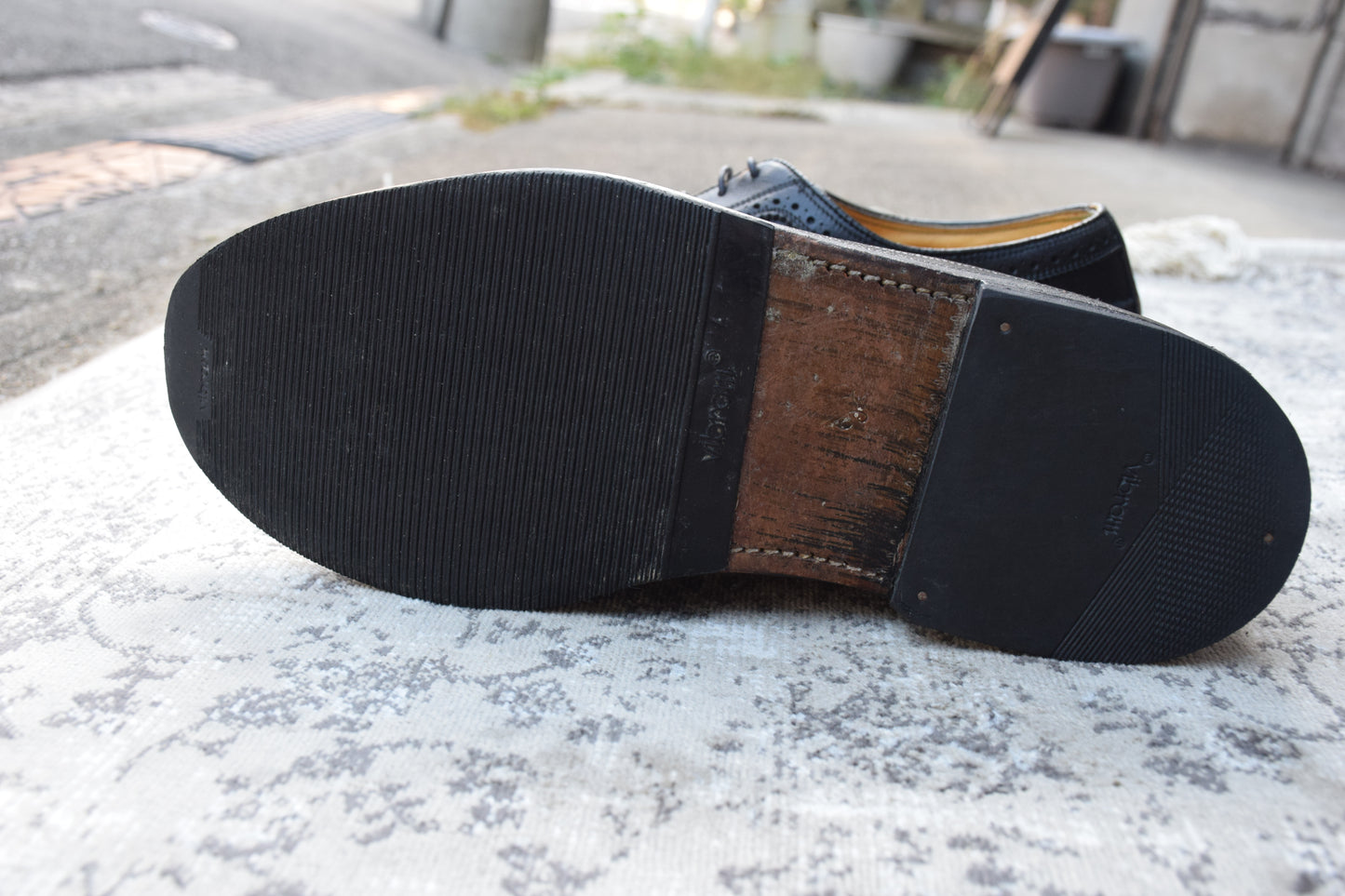 FLORSHEIM フローシャイム Kenmoor ケンムーア ウイング 外羽根 黒 ブラック BLACK US8.5 / 26.5cm【W2807】