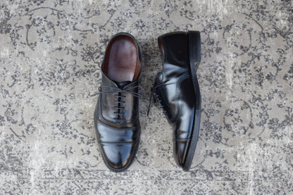 【良品】Allen Edmonds アレンエドモンズ Park Avenue パークアベニュー ストレート 内羽根 6アイレット 黒 ブラック US8.5 / 26.5cm相当【W3375】