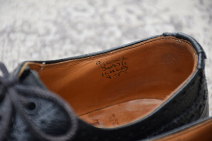 【リフト交換済み】Tricker's トリッカーズ M3087 ILKLEY イルクリー バートン型 ウイング 外羽根 グレインレザー 黒 ブラック UK8 / 26.5cm【W3558】