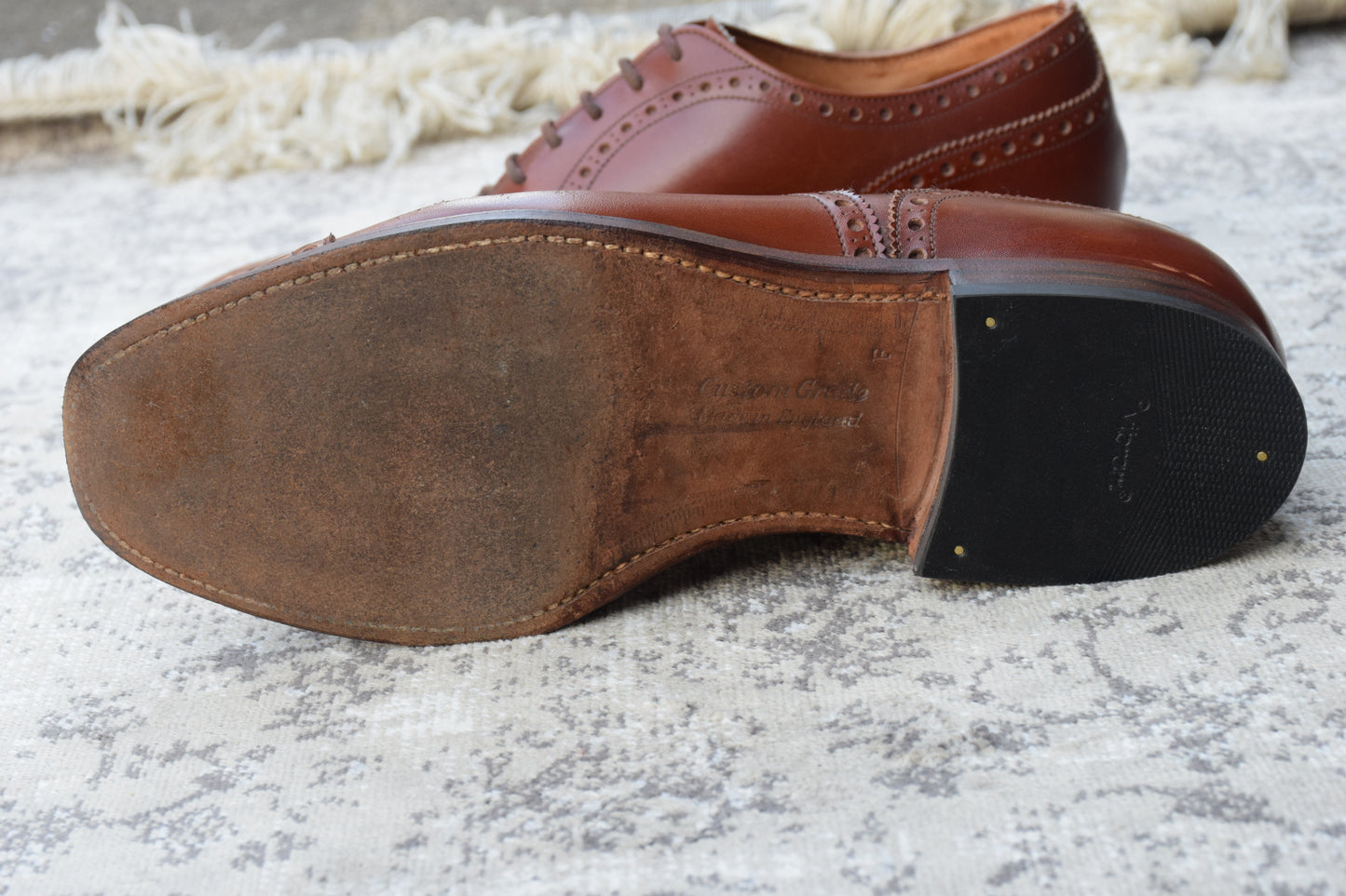 【3都市】Church's チャーチ Diplomat ディプロマット ウィング 内羽根 ブローグ 茶 ブラウン UK5.5 / 24cm【W3389】