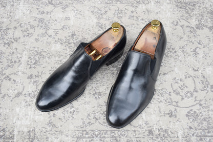 【良品】Crockett&Jones / クロケットアンドジョーンズ 60~70年代 WINSTON3 ウィンストン サイドエラスティック サイドゴア 黒 ブラック UK7.5 / 26.0cm【W3420】