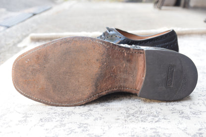 Church’s チャーチ Burwood バーウッド ウィング 内羽根 メダリオン 黒 ブラック UK9 / 27.5cm相当【W3376】