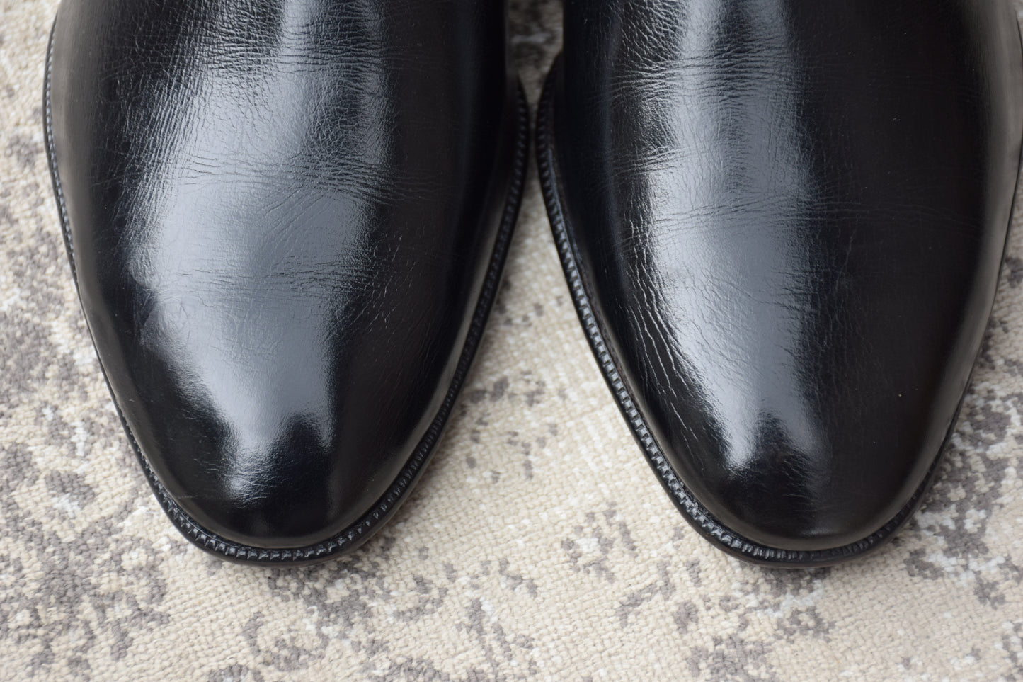 【良品】Crockett&Jones / クロケットアンドジョーンズ 60~70年代 WINSTON3 ウィンストン サイドエラスティック サイドゴア 黒 ブラック UK7.5 / 26.0cm【W3420】