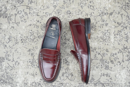 Church's チャーチ 4都市 Coin Loafer コインローファー ビーフロール 赤茶 バーガンディー UK8.5F / 27.0cm相当【W3559】