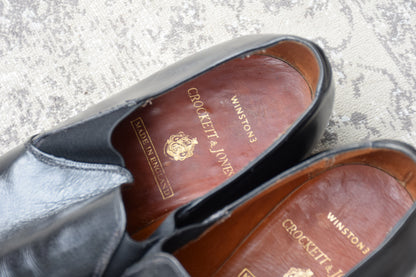 【良品】Crockett&Jones / クロケットアンドジョーンズ 60~70年代 WINSTON3 ウィンストン サイドエラスティック サイドゴア 黒 ブラック UK7.5 / 26.0cm【W3420】