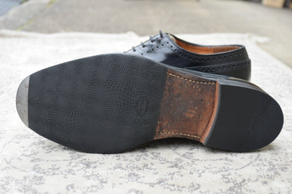 【リフト交換済み】Church's チャーチ GRAFTON グラフトン 3都市 73ラスト ウイング 外羽根 黒 ブラック UK9.5G / 28.0cm相当【W3560】