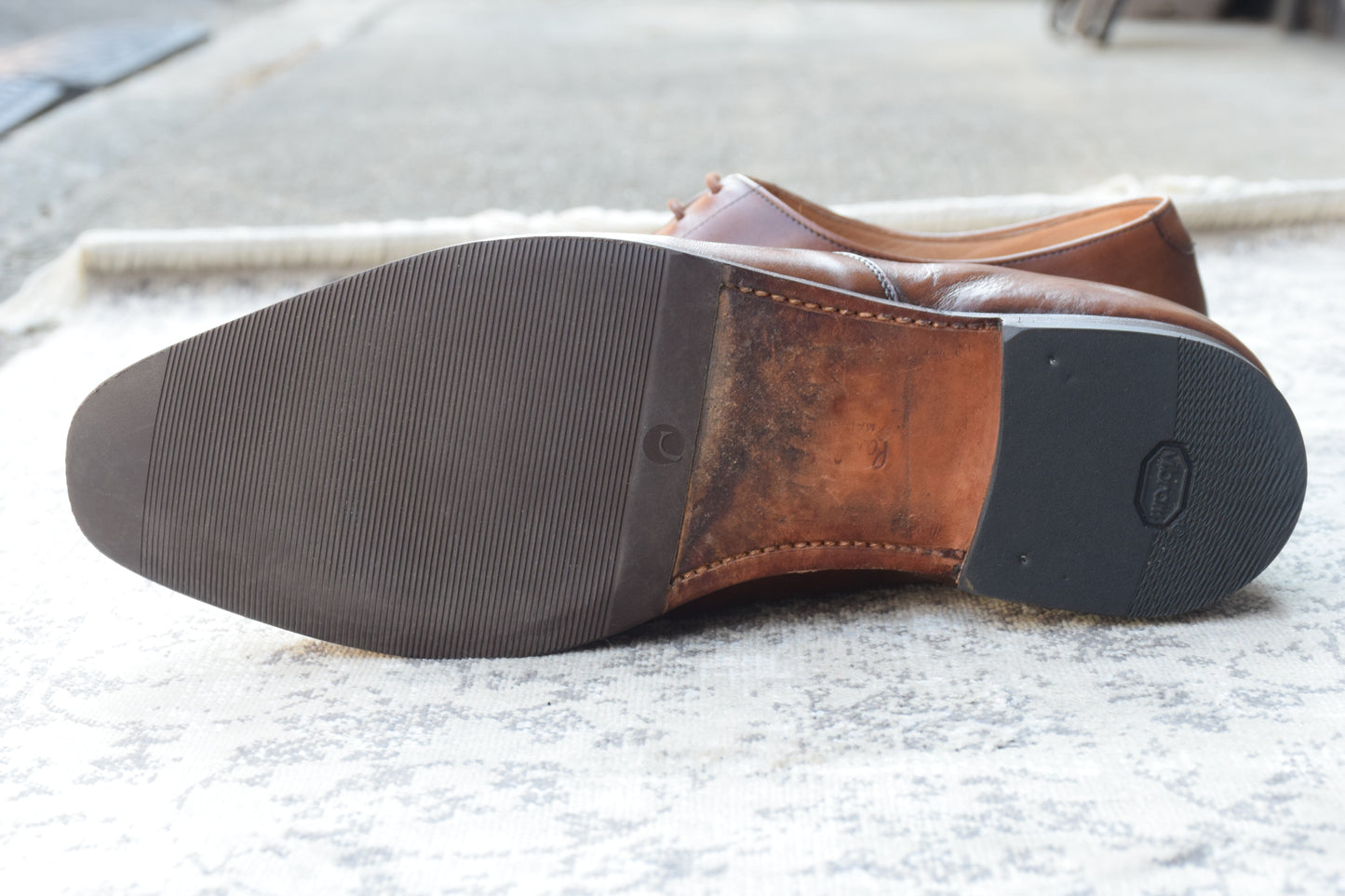 Crockett&Jones クロケットアンドジョーンズ Paul Smith ポール・スミス別注 Hallam ハラム ストレート 内羽根 茶 ブラウン UK8 / 26.5cm相当【W3378】