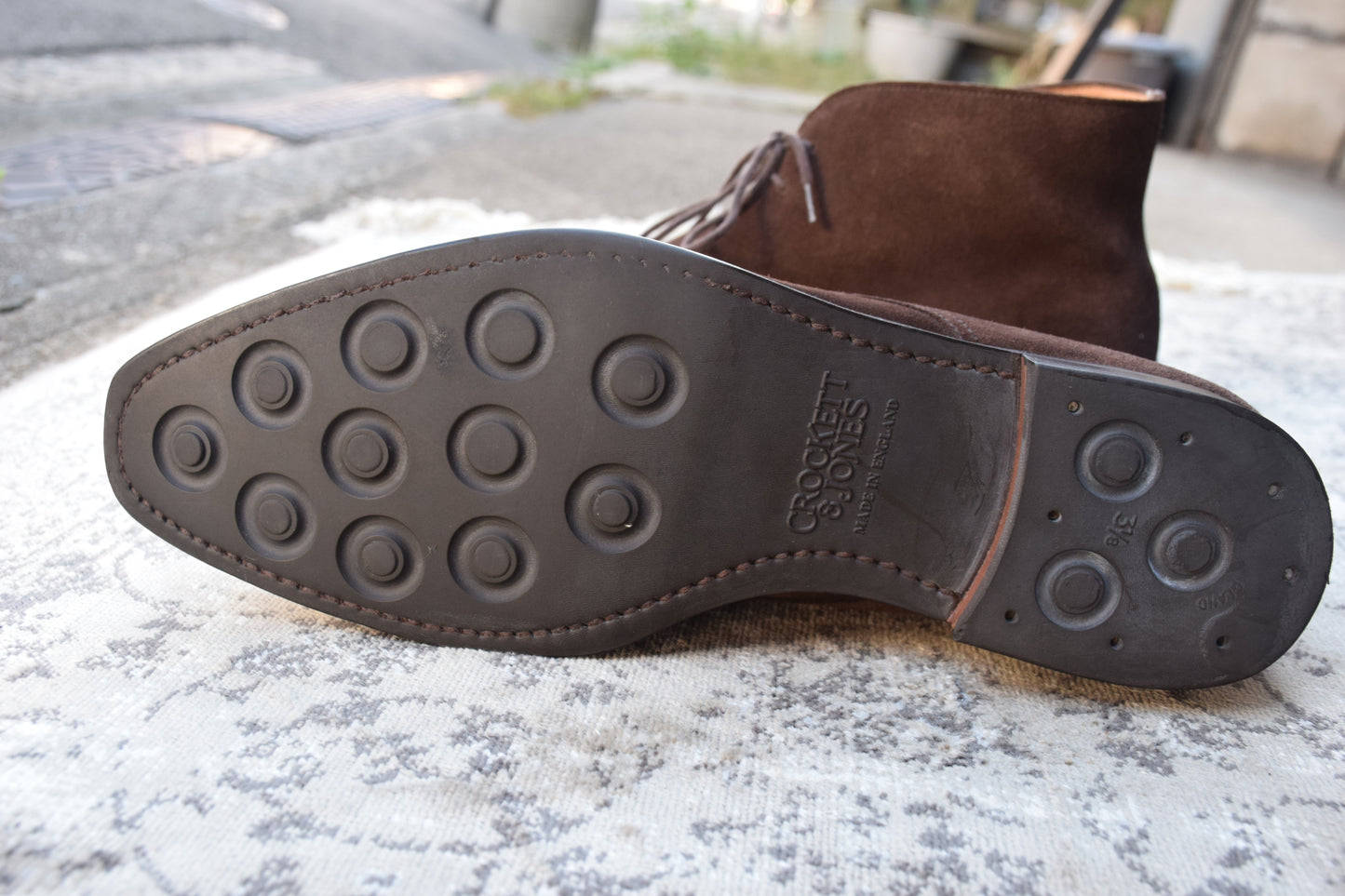 【良品】クロケットアンドジACrockett&Jones クロケットアンドジョーンズ TETBURY テッドベリー チャッカブーツ スエード ダイナイトソール 茶 ブラウン UK7.5 / 26cm【W2751】ョーンズ テッドベリー チャッカ 茶 7.5 スエード