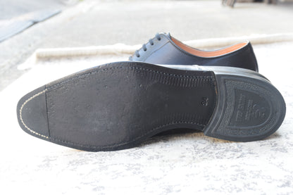 【美品】SCOTCH GRAIN スコッチグレイン 03604 ストレート 内羽根 スクエアトゥ 黒 ブラック 24.0cm【W3379】