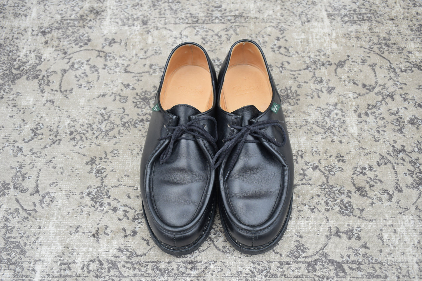 【美品】Paraboot パラブーツ MICHAEL ミカエル チロリアン 黒 ブラック 43 / 27.5cm〜28.0cm【Ｗ3562】