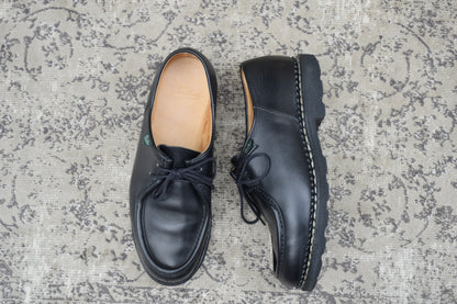 【美品】Paraboot パラブーツ MICHAEL ミカエル チロリアン 黒 ブラック 43 / 27.5cm〜28.0cm【Ｗ3562】