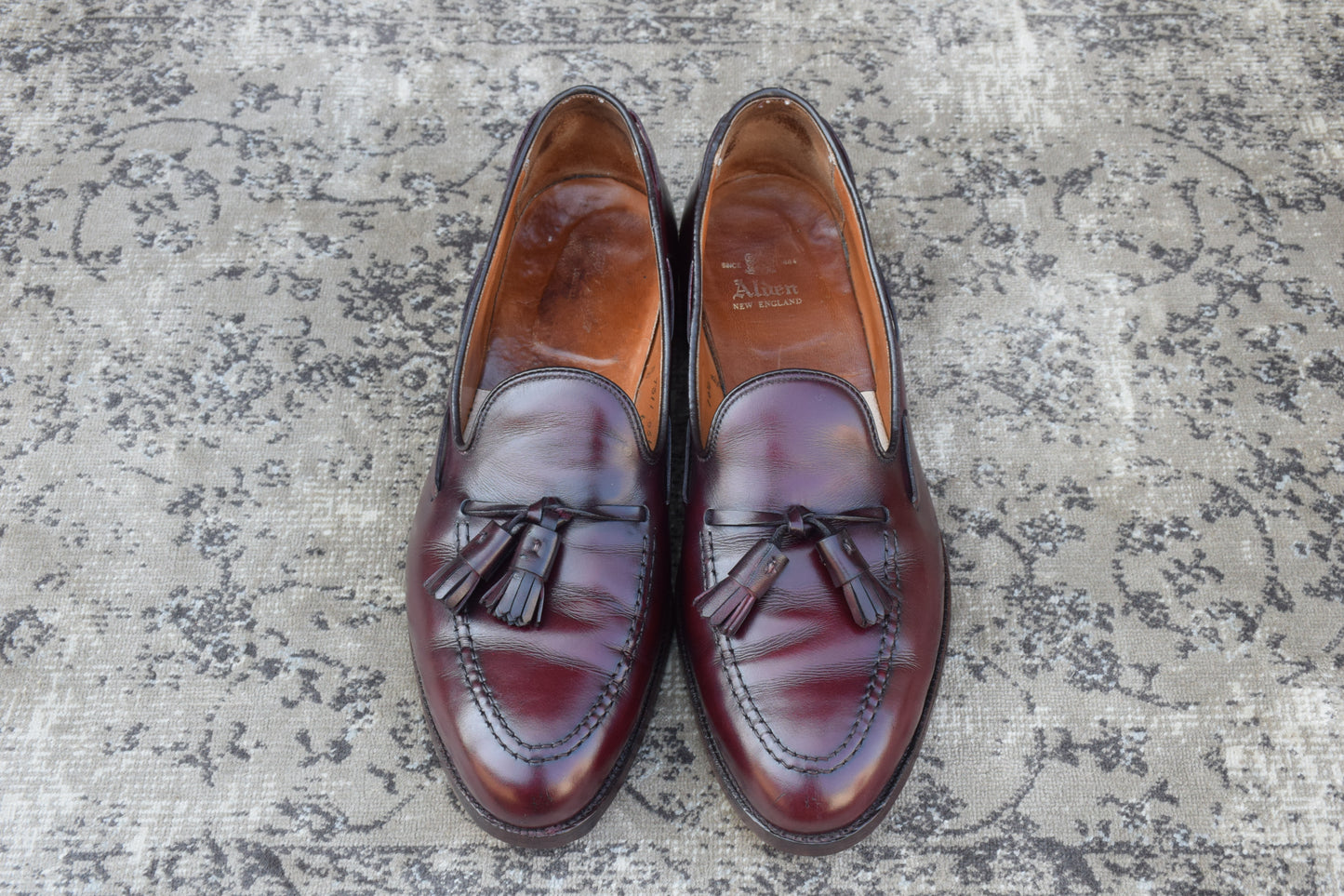 【リフト交換済み】ALDEN オールデン 663 タッセルローファー 赤茶 バーガンディ US10.5 / 28.5cm B/D【W3380】