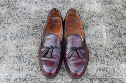 【リフト交換済み】ALDEN オールデン 663 タッセルローファー 赤茶 バーガンディ US10.5 / 28.5cm B/D【W3380】