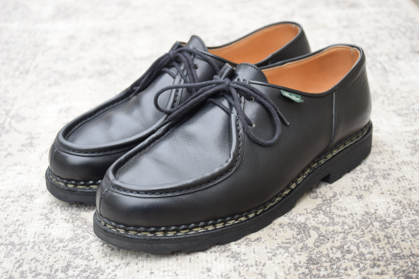 【美品】Paraboot パラブーツ MICHAEL ミカエル チロリアン 黒 ブラック 43 / 27.5cm〜28.0cm【Ｗ3562】