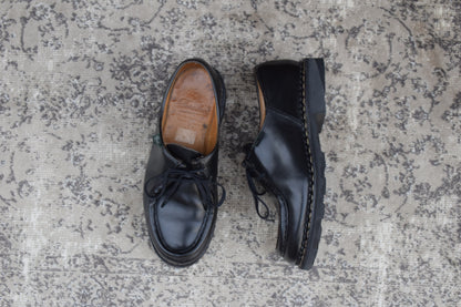 Paraboot パラブーツ MICHAEL ミカエル チロリアンシューズ 黒 ブラック EU39 / 24.5cm〜25.0cm【W3394】