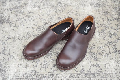 【極美品】Danner ダナー D212111 CARMAN カーマン ローカット サイドゴア 茶 ブラウン US9 / 27.0cm【W3563】