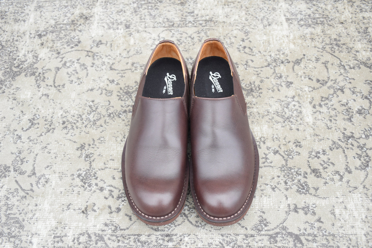【極美品】Danner ダナー D212111 CARMAN カーマン ローカット サイドゴア 茶 ブラウン US9 / 27.0cm【W3563】