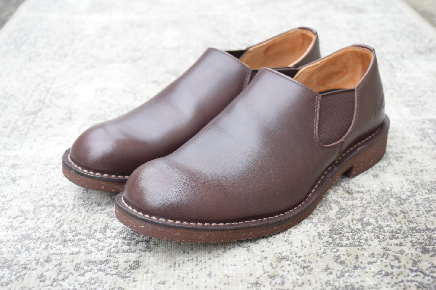 【極美品】Danner ダナー D212111 CARMAN カーマン ローカット サイドゴア 茶 ブラウン US9 / 27.0cm【W3563】
