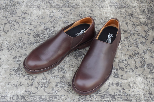 【極美品】Danner ダナー CARMAN カーマン D212111 サイドゴア ショートカット 濃茶 ダークブラウン US8.5 / 26.5cm【W3395】