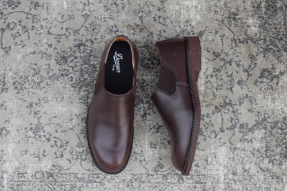 【極美品】Danner ダナー CARMAN カーマン D212111 サイドゴア ショートカット 濃茶 ダークブラウン US8.5 / 26.5cm【W3395】