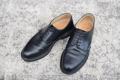 Paraboot ARLES Plain Wingtip Service Shoes, Black, Size UK7.5 (W3424), Size 26cm (W3424) - Sole Repaired