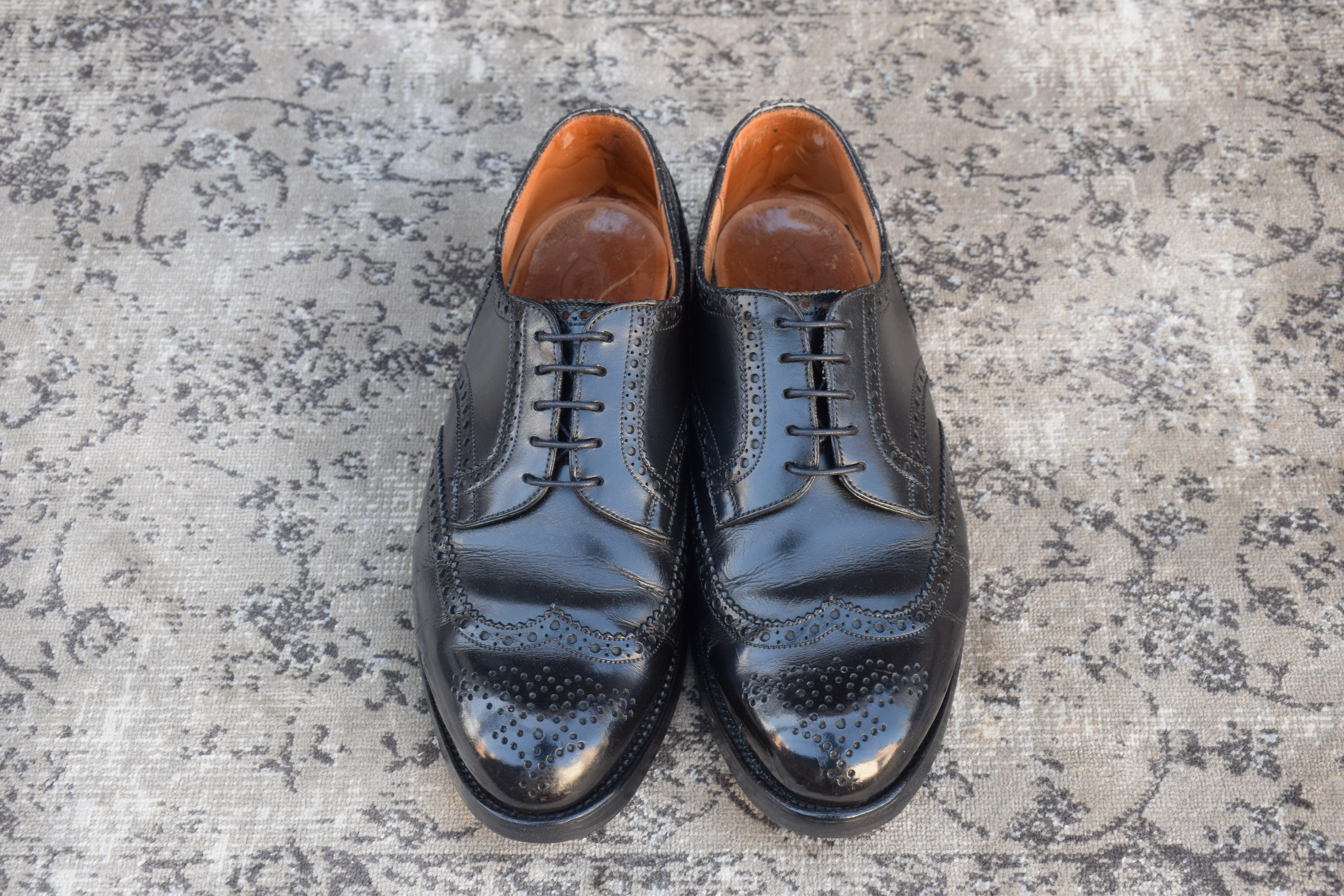 JM WESTON ウェストン590 フルブローグ 美品 J.M.ウエストン/590/トリプルソールダービー/フルブローグ/25ラスト