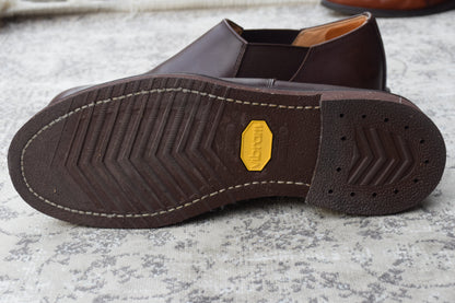 【極美品】Danner ダナー CARMAN カーマン D212111 サイドゴア ショートカット 濃茶 ダークブラウン US8.5 / 26.5cm【W3395】