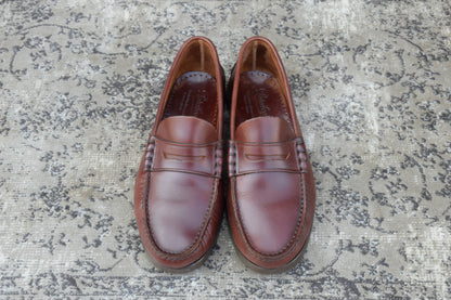 【美品】Paraboot パラブーツ Coraux コロー コインローファー ビーフロール マリンソール 茶 ブラウン UK6 / 24.5cm【W3381】