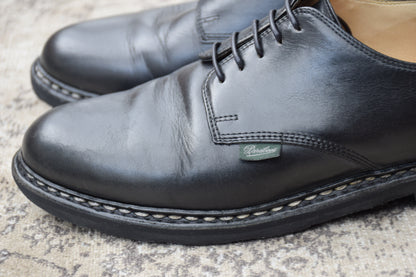 Paraboot ARLES Plain Wingtip Service Shoes, Black, Size UK7.5 (W3424), Size 26cm (W3424) - Sole Repaired