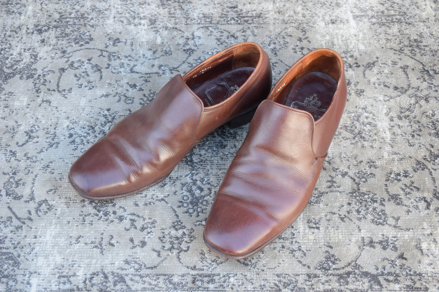 【旧ロゴ】Crockett&Jones クロケットアンドジョーンズ スリッポン ローファー UK10 / 28.5cm【W2518】