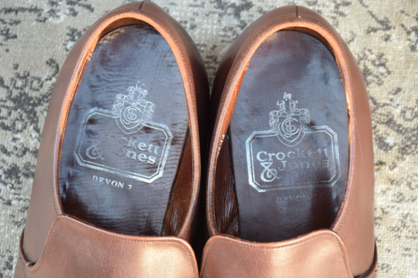 【旧ロゴ】Crockett&Jones クロケットアンドジョーンズ スリッポン ローファー UK10 / 28.5cm【W2518】