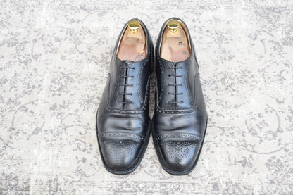 Church's 4 Cities Diplomat Full Brogue Straight Heel Boots in Black, Size UK8, 26.5cm (W3426)