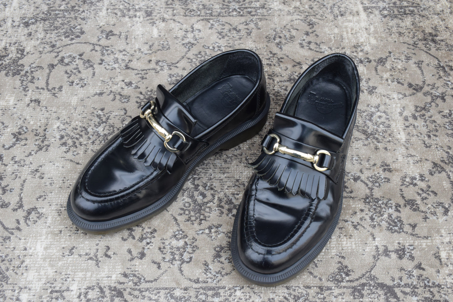 Dr.Martens ドクターマーチン ADRIAN SNAFFLE エイドリアン スナッフル ビットローファー 黒 ブラック UK6相当 / 25cm相当【W3398】
