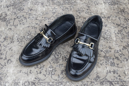 Dr.Martens ドクターマーチン ADRIAN SNAFFLE エイドリアン スナッフル ビットローファー 黒 ブラック UK6相当 / 25cm相当【W3398】