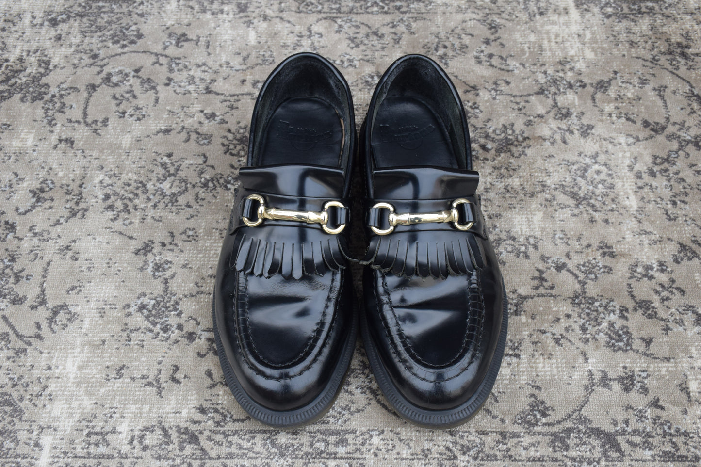 Dr.Martens ドクターマーチン ADRIAN SNAFFLE エイドリアン スナッフル ビットローファー 黒 ブラック UK6相当 / 25cm相当【W3398】